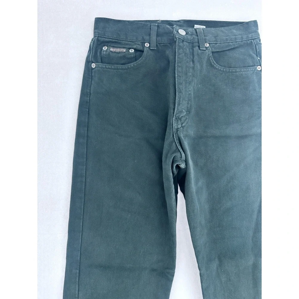 Vintage Calvin Klein Women's Straight Leg Jeans Size 9‎ Green Made In USA
